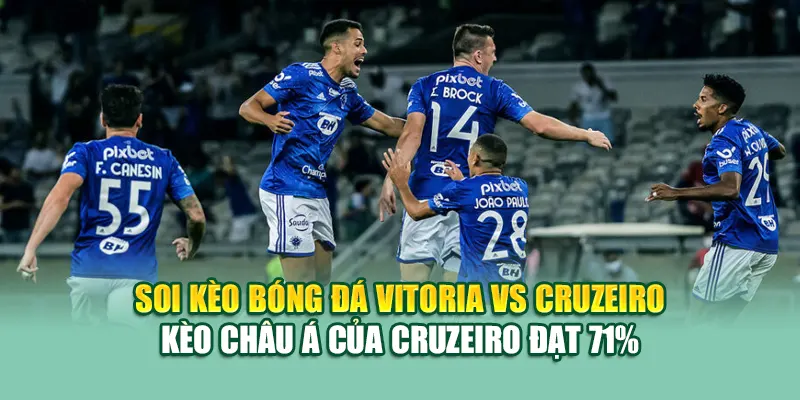 Soi kèo Bóng Đá Vitoria Vs Cruzeiro - kèo châu Á của Cruzeiro đạt 71%